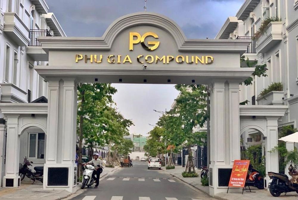 Cổng chào dự án Phú Gia Compound Đà Nẵng