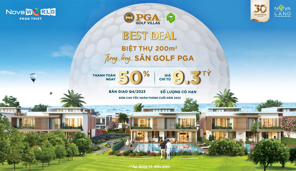 Best Deal PGA Golf Villas dự án Novaworld Phan Thiết