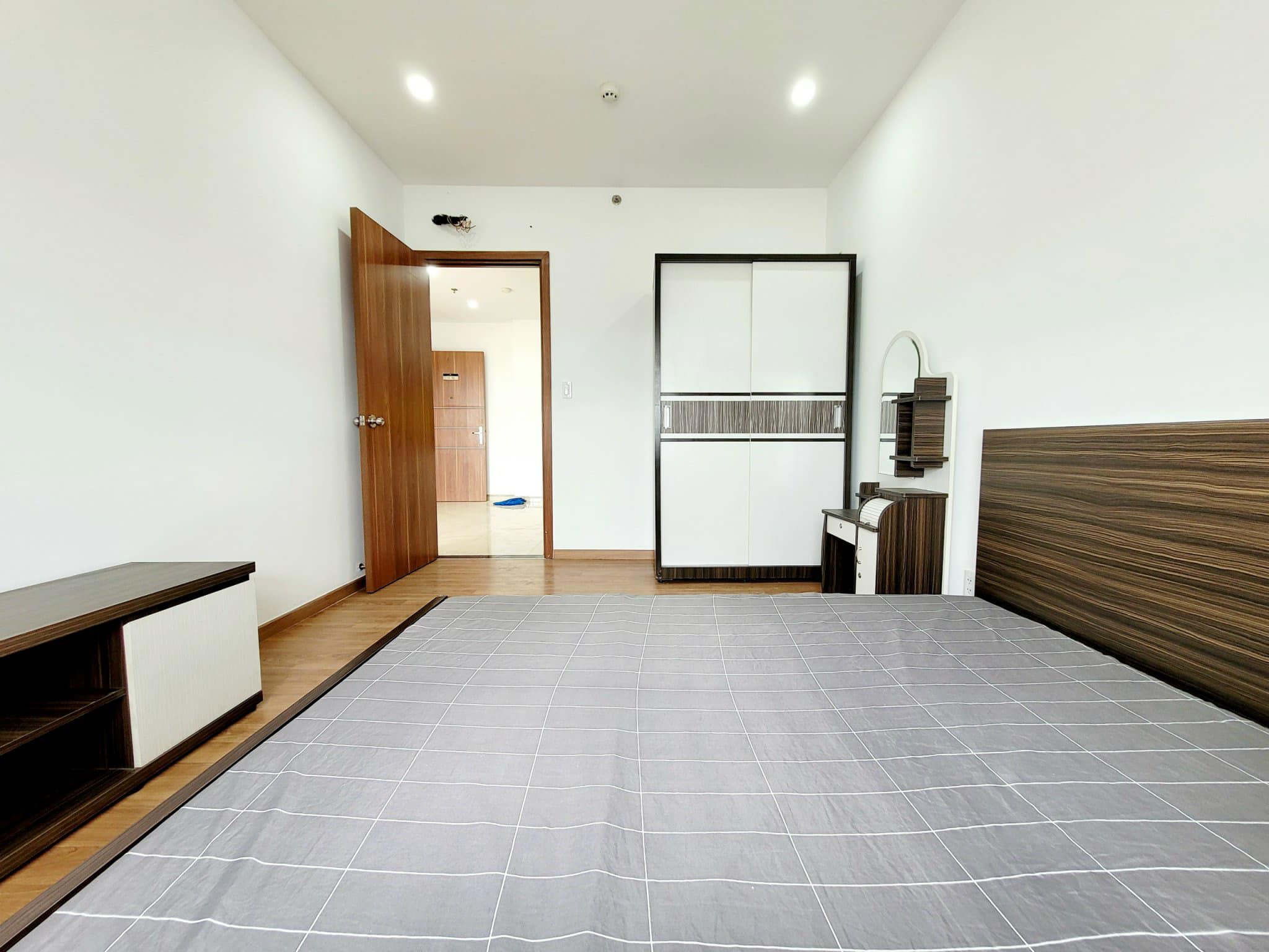 Phòng ngủ chung cư Cityland Park Hills 1 PN cho thuê nhà có nội thất