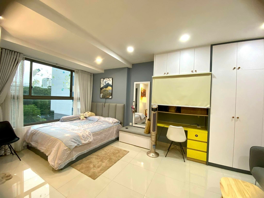 Phòng ngủ căn hộ Studio Botanica Premier 36m2 cần cho thuê