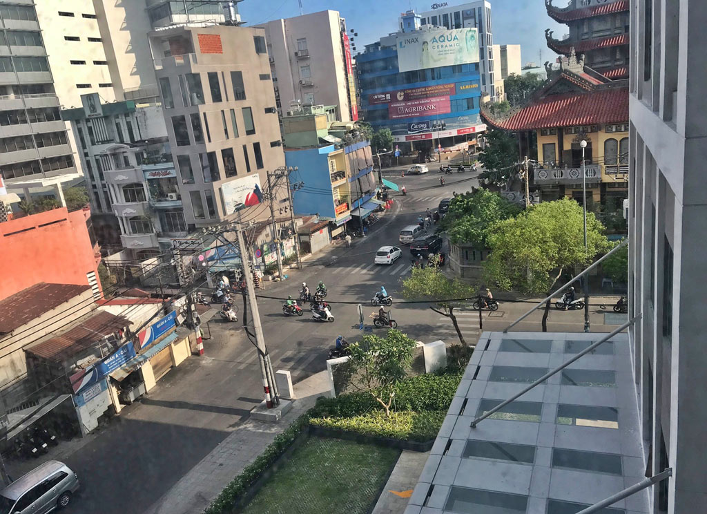 View căn hộ Newton Residence ra đường Nguyễn Văn Trỗi